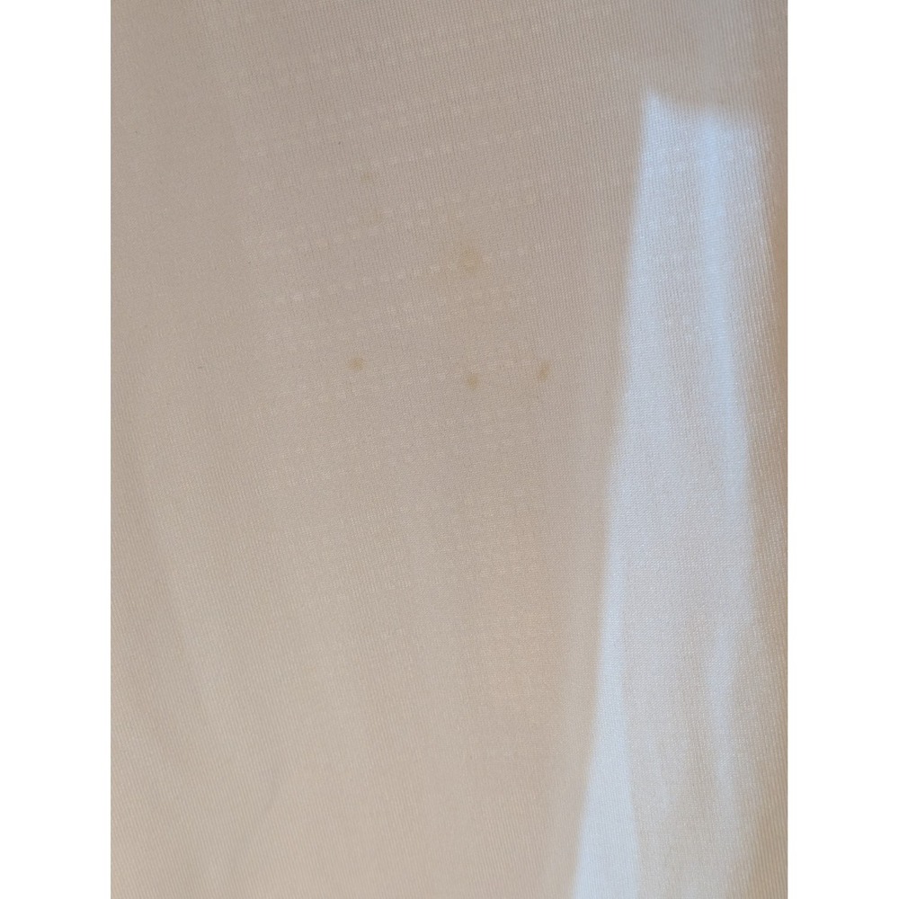ADIDAS Puremotion Golf Polo Shirt White Navy Stripes Size L Minor Stains‎ Flaws - Picture 3 of 5